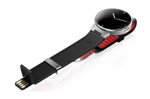 Le bracelet de cette montre intelligente intègre un chargeur USB