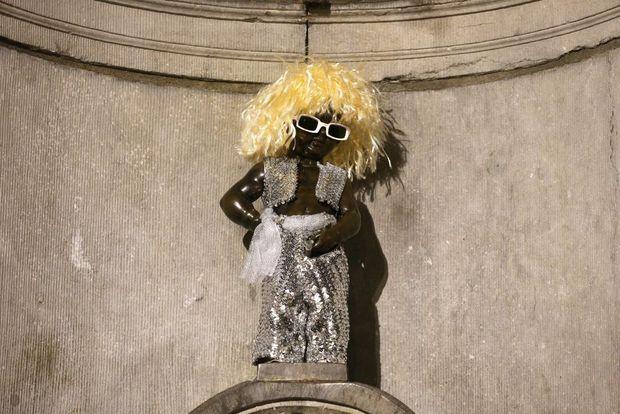 thumbnail: Geborduurde Patch Manneken Pis België - 7x7 Cm, Hitteplakbaar & Wasbaar