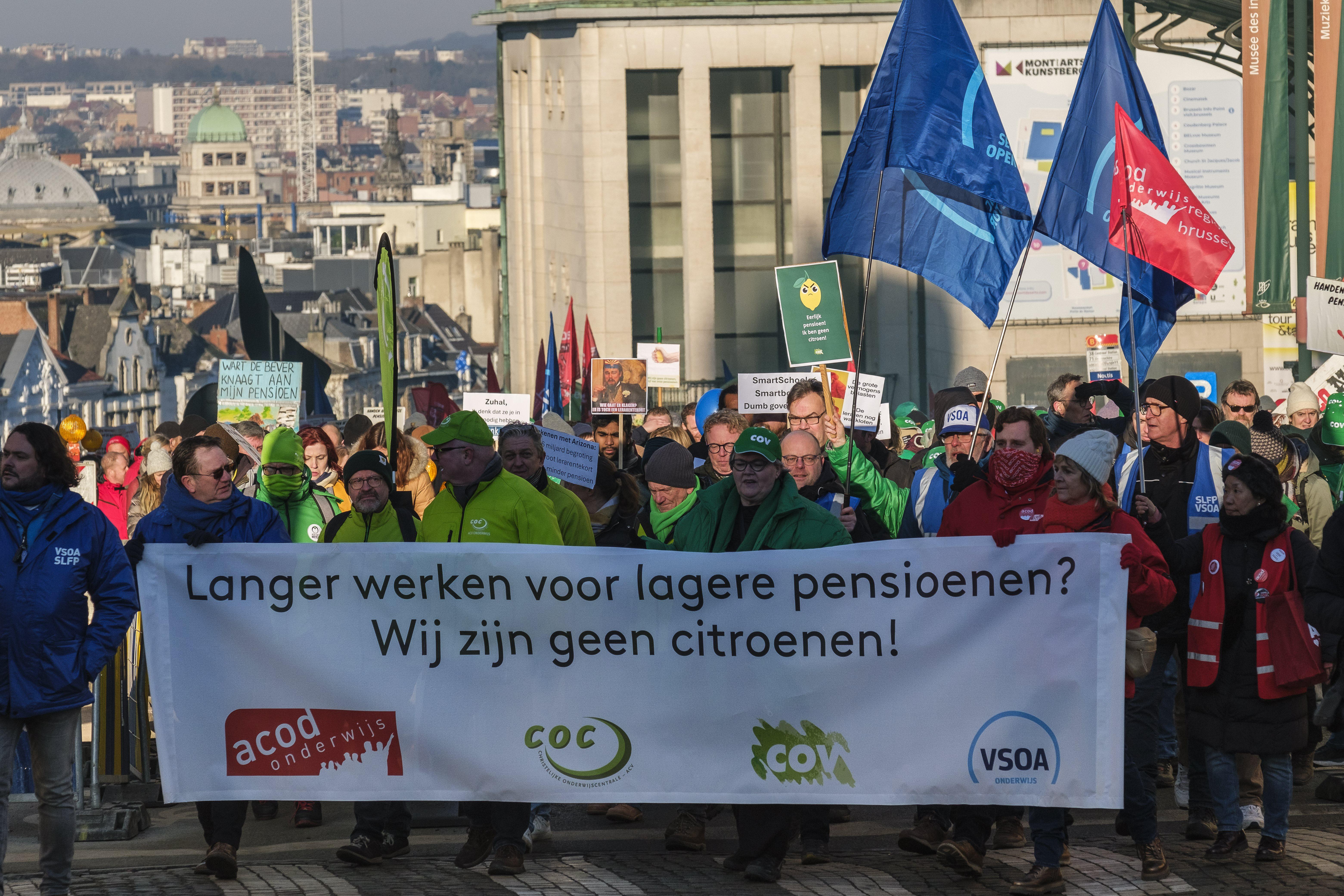 Op de manifestatie van 13 januari in Brussel.