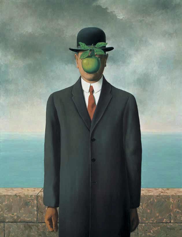 Foto van schilderij Le Fils De L'homme van René Magritte (1928)