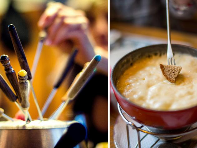Restaurants de fondue au fromage à Liège.