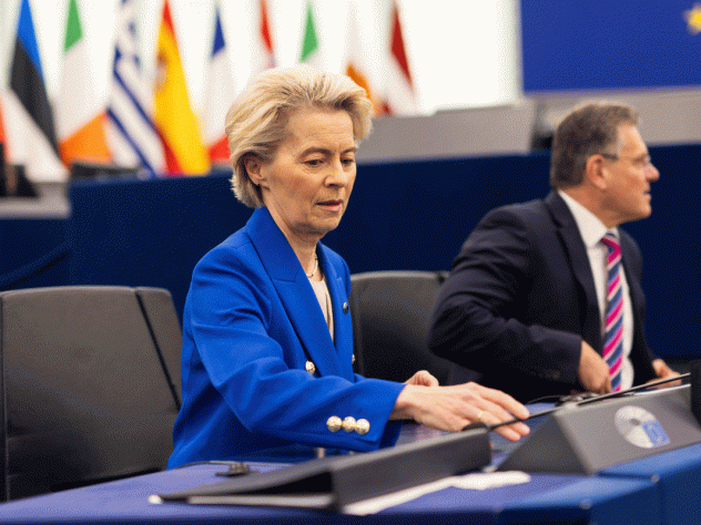 Ursula von der Leyen op woensdag.