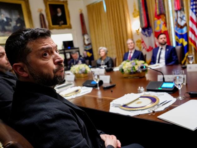 De Oekraïense president Zelensky bij de Amerikaanse president Trump op bezoek in het Witte Huis, eind oktober.