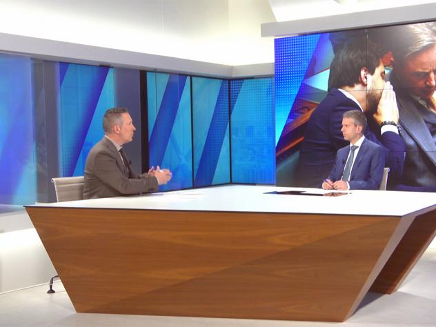 Jan De Meulemeester bij Stijn Wuyts in de studio van Trends Z.