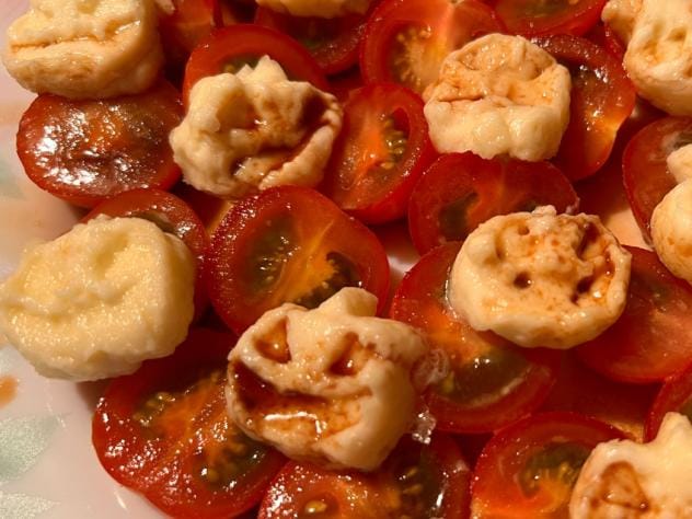 tomaat-mozzarella halloween