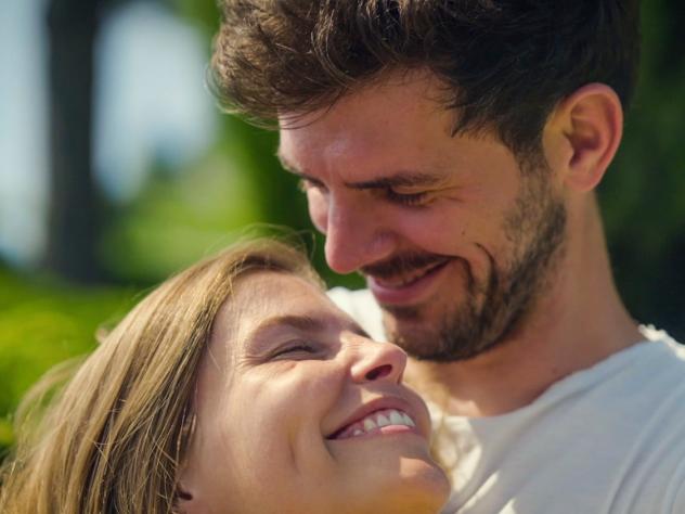 Ellen en Lander Blind Getrouwd