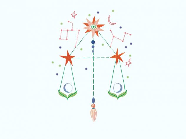 sterrenbeeld weegschaal - Libelle