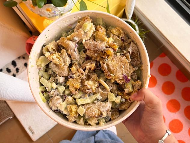crispy aardappelsalade