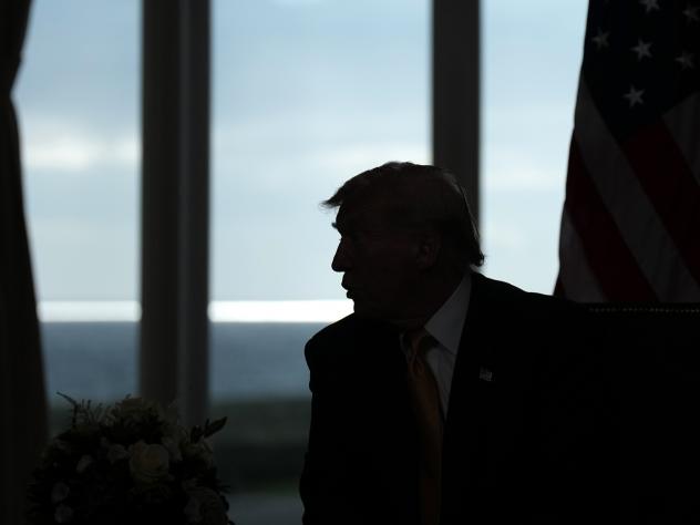 Donald Trump in het Schotse Turnberry