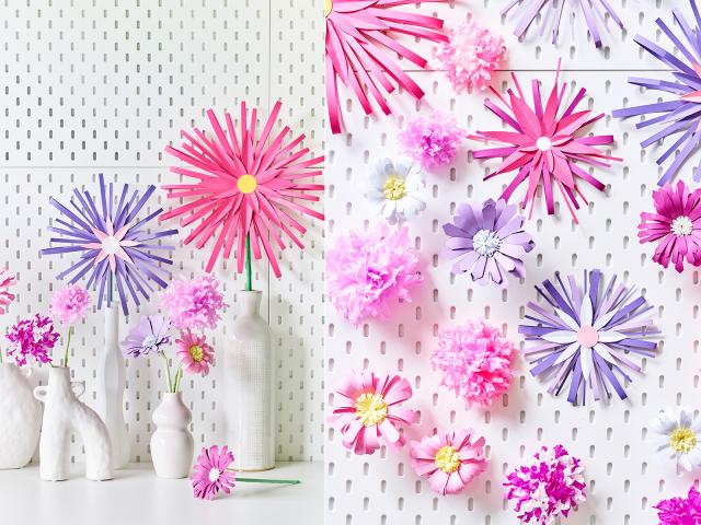 DIY bloemen van papier