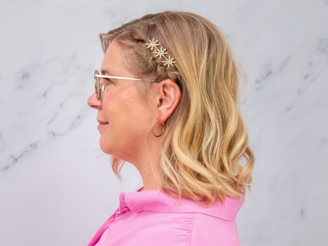 feestkapsels halflang haar