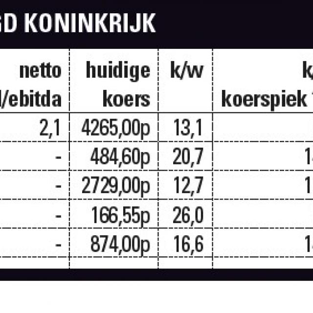 Aandelen Huizenbouwers VK