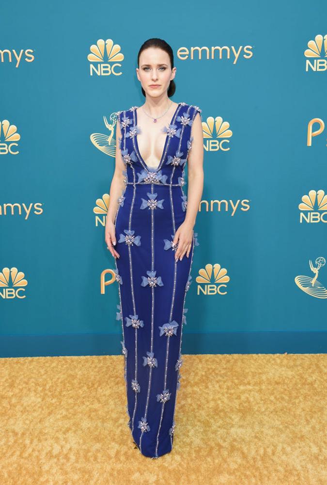 74th Primetime Emmy Awards Rachel Brosnahan blue dress pamella roland