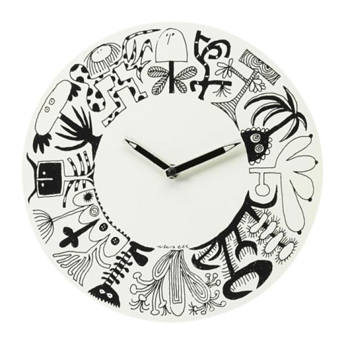 Horloge murale «cactus» à la demie et «palmier» au quart d'heure, 7,99 €, Onskedrom chez Ikea.