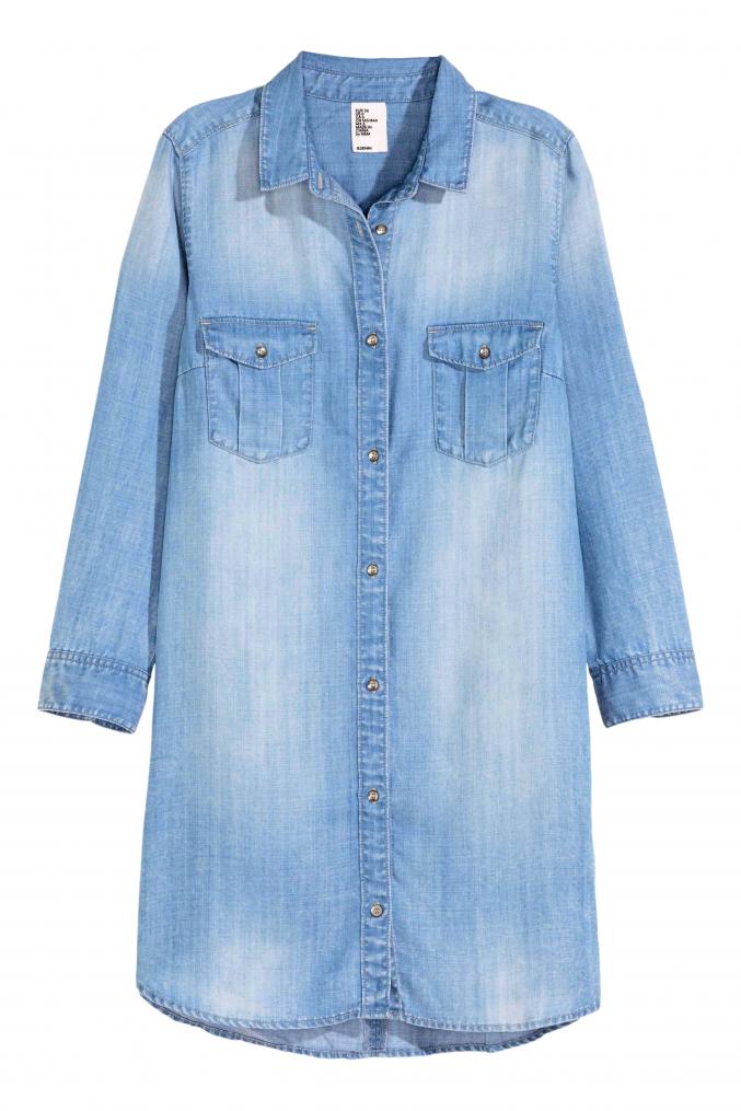 Chemise longue, 19,99 €, H&M.