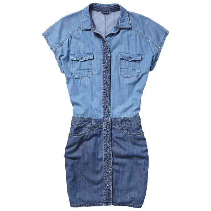 Robe chemisier, 69,99 €, Violeta by Mango.