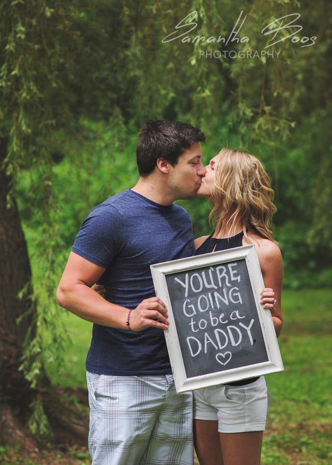 Photos: elle annonce son mari qu'il va être papa