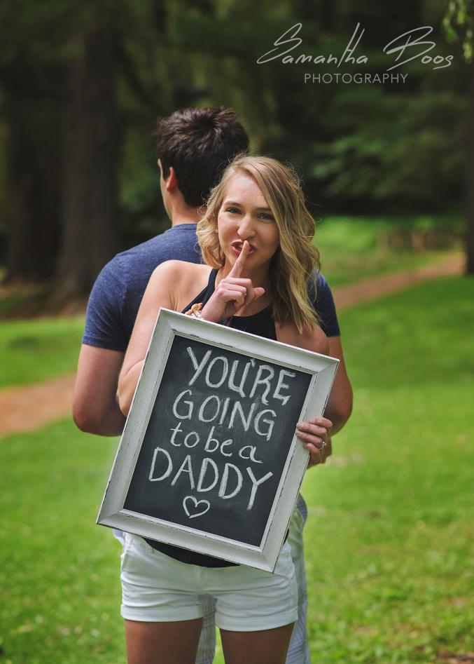 Photos: elle annonce son mari qu'il va être papa