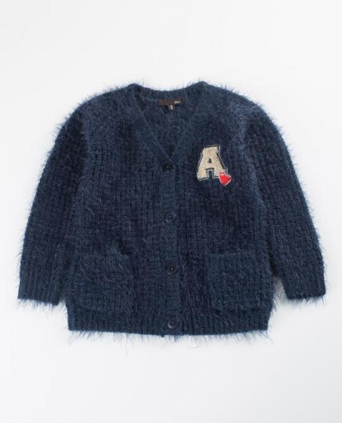 Cardigan doux avec un écusson - 27,50€