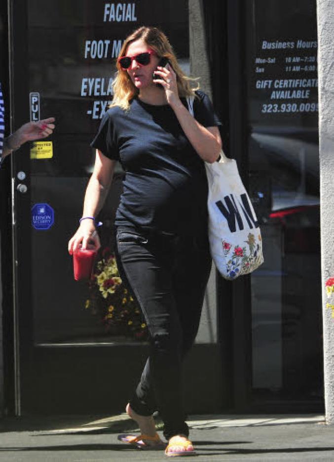drew barrymore enceinte2