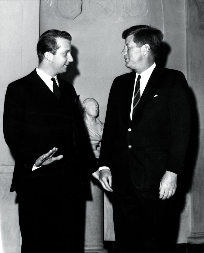 Albert rencontre Kennedy aux Etats-Unis lors d'un voyage