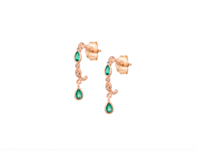 Boucles d'oreilles Emerald Drop