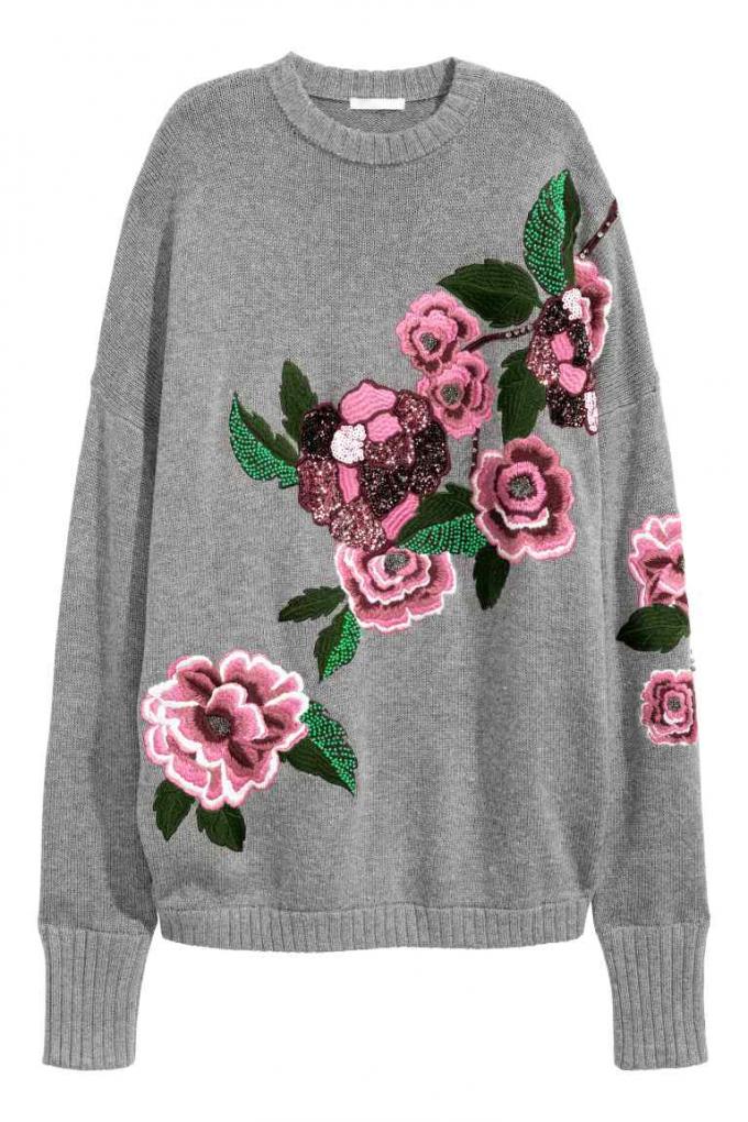 Sweater met bloemen
