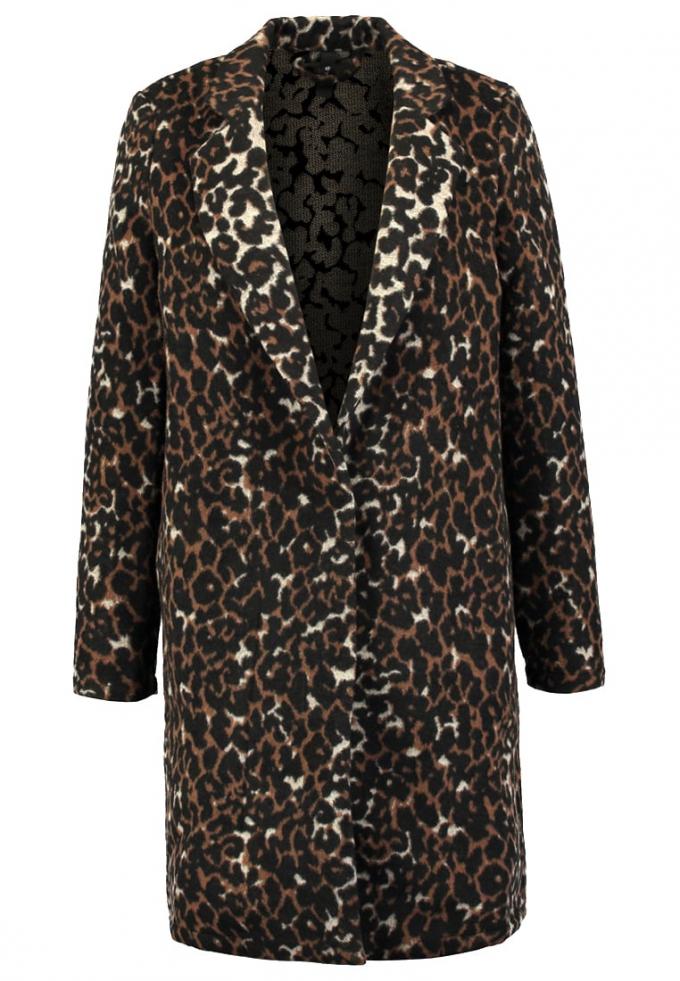 Mantel met luipaardprint