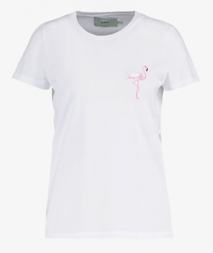T-shirt met flamingo