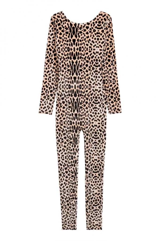 Velours verkleedpak luipaard