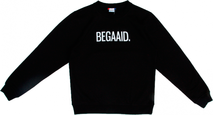 Zwarte sweater 'BEGAAID.'