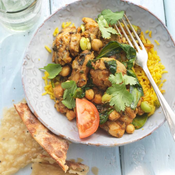 Donderdag: snelle curry met kikkererwten