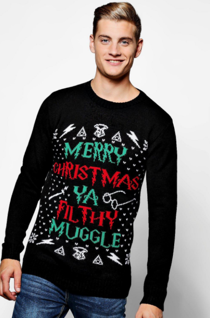 zien aantal renderen Deze (ugly) Christmas sweater is perfect voor alle Harry Potter-fans onder  ons