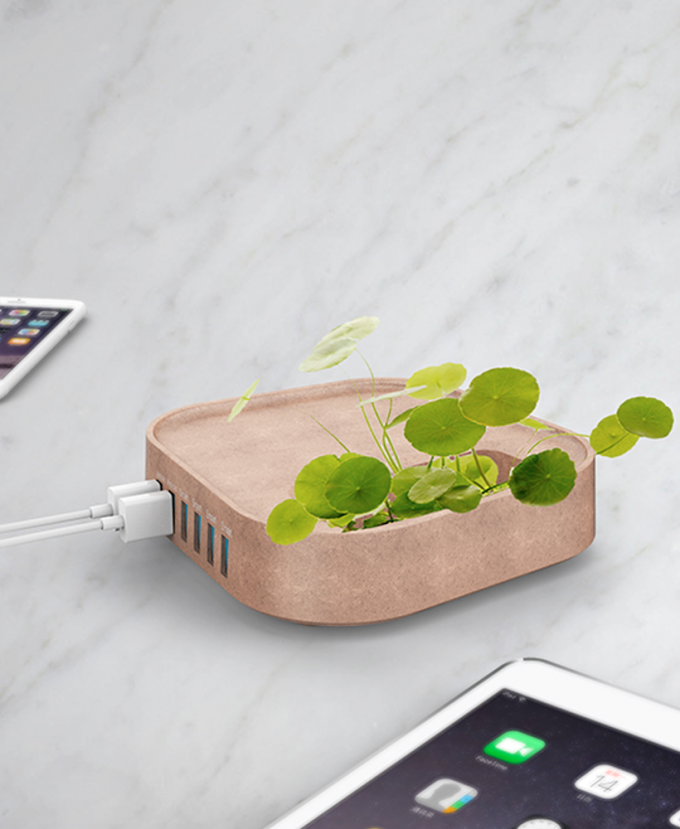Ecohub - multi-ports USB faisant pousser des plantes