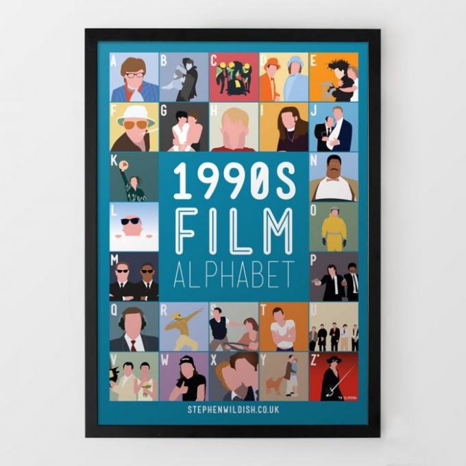 Une affiche des films des années 90
