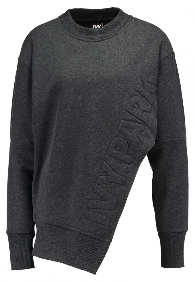 Grijs gemêleerde sweater