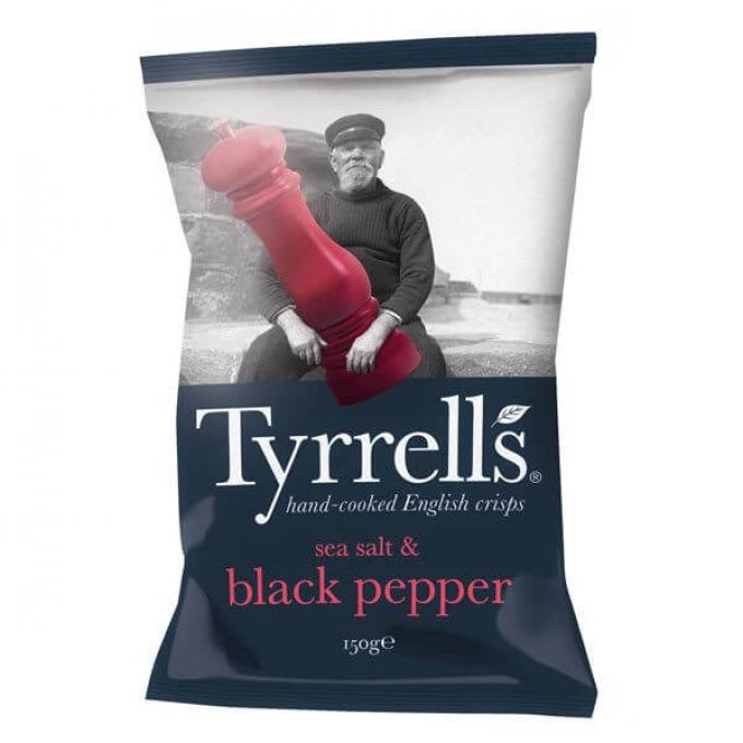 Les chips Tyrell's (Chips aux légumes, sel poivre)