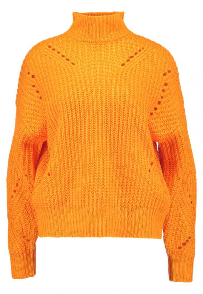 Knaloranje gebreide sweater