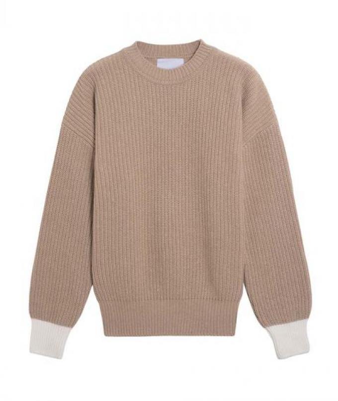 Le pull camel