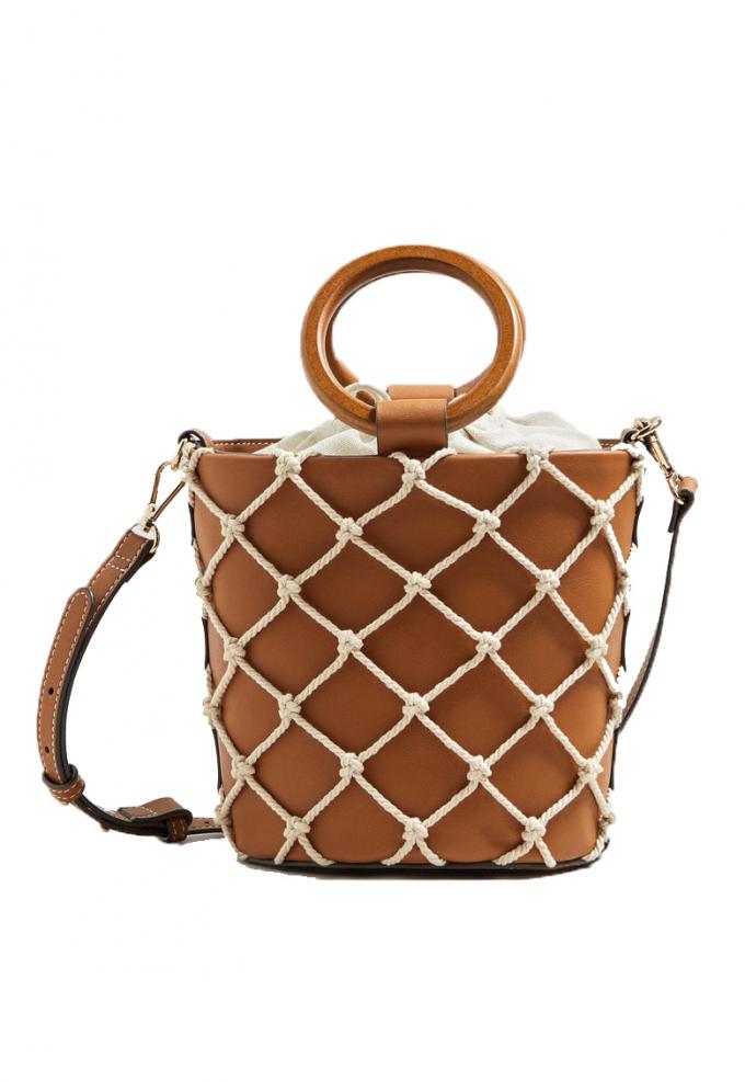 Net-tote in cognac