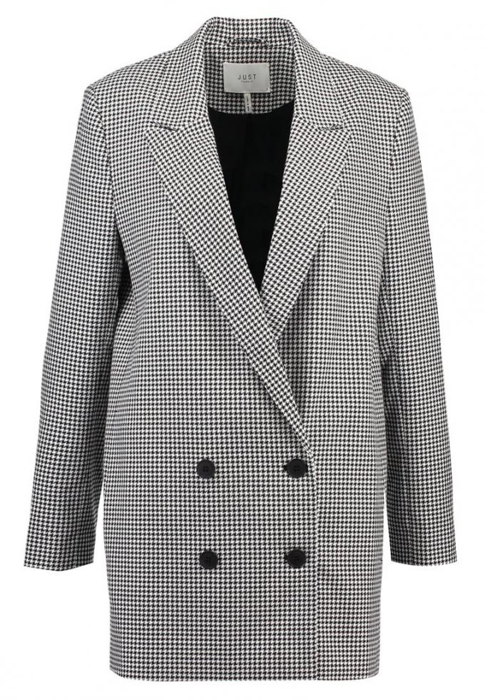 Blazer met gingham-patroon