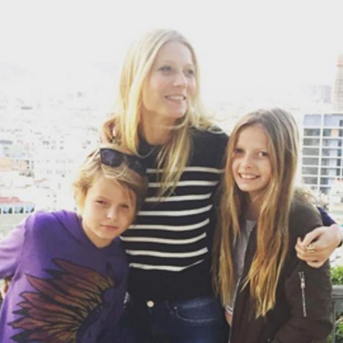 Apple et Moses, fille et fils de Gwyneth Paltrow et Chris Martin