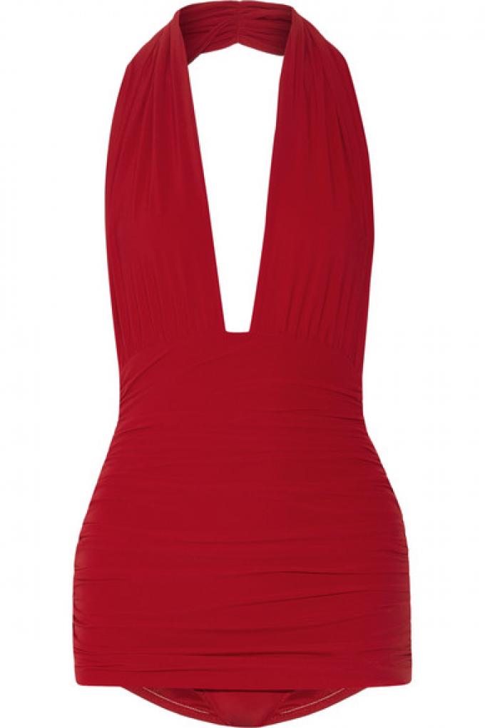 Maillot rouge dos nu