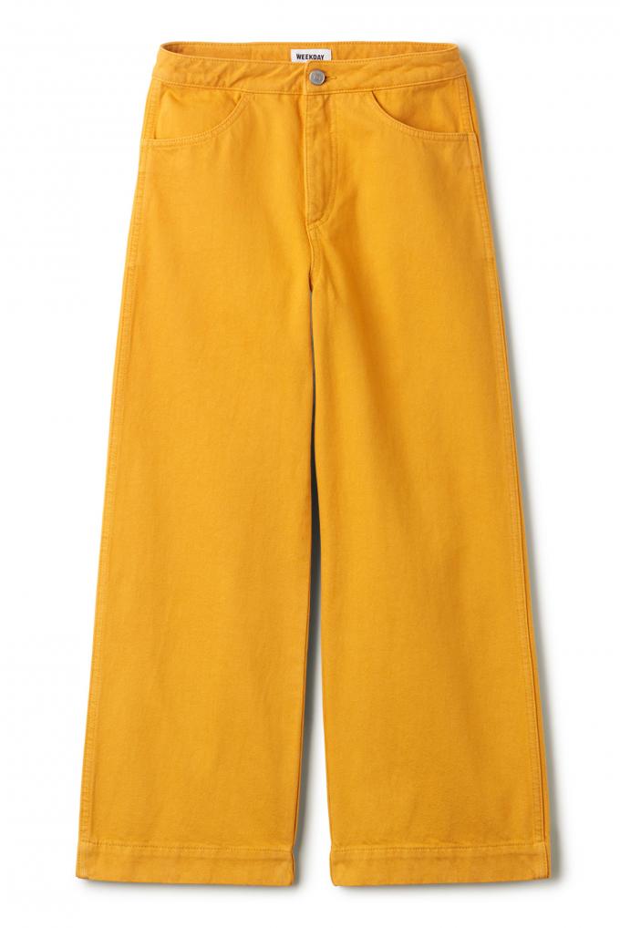 Vida Yellow Denim Trousers