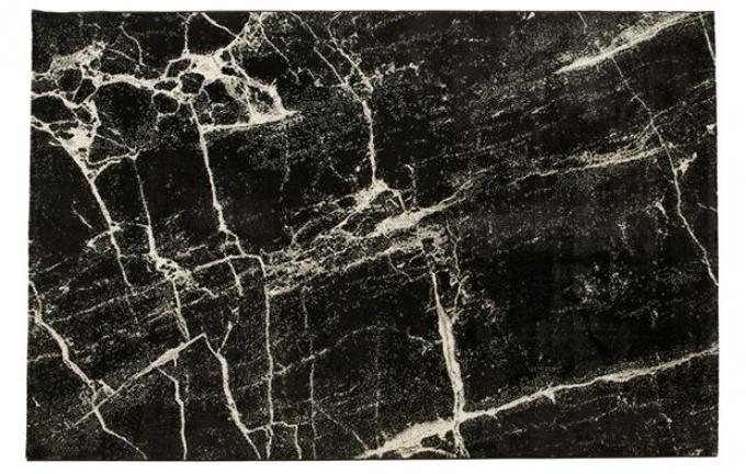 Tapis marbre noir