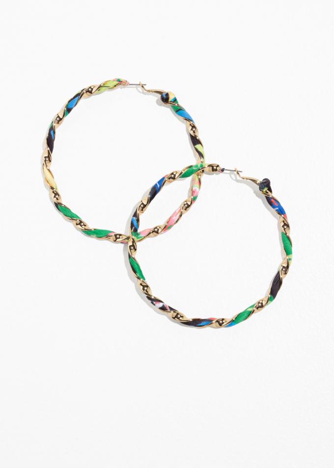 Twisted Multi Coloured Hoops