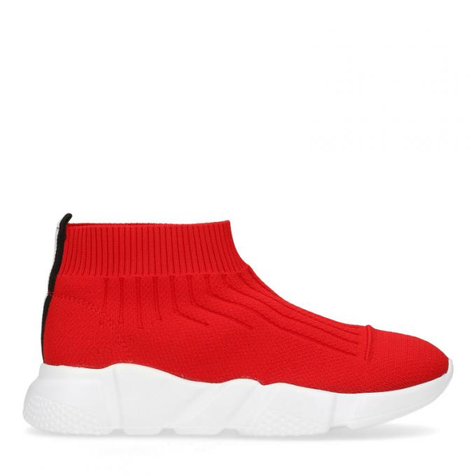 Des sock sneakers rouges