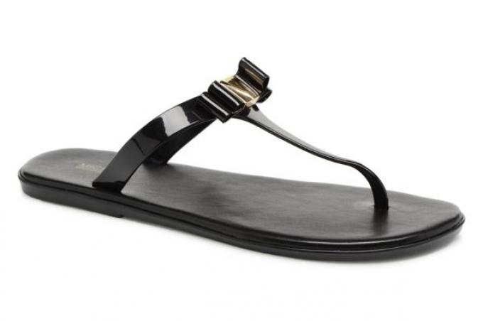 Zwarte jelly slippers