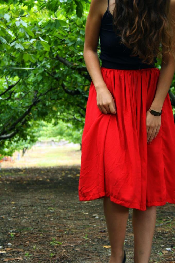 La jupe longue fluide