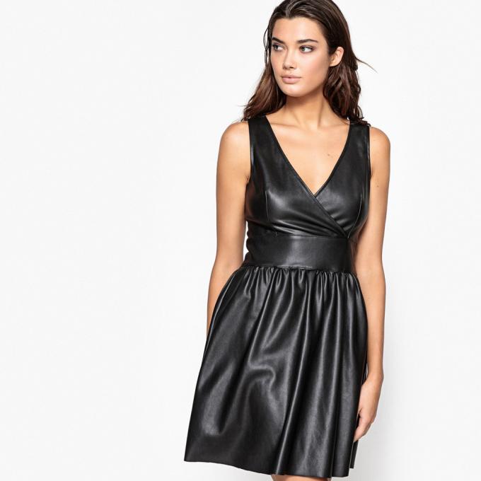 Robe plissée en simili La Redoute Collections